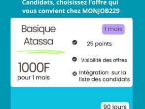 Offre candidat mensuel
